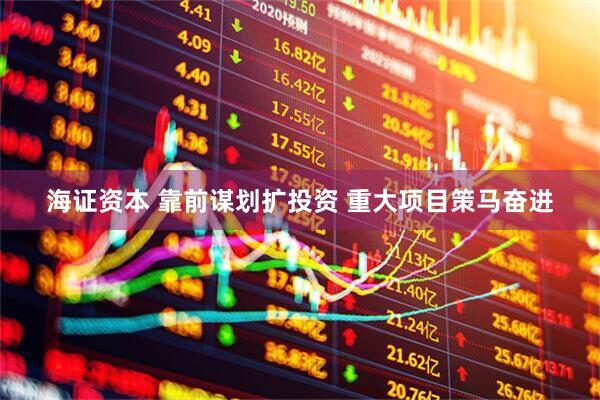 海证资本 靠前谋划扩投资 重大项目策马奋进