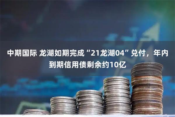 中期国际 龙湖如期完成“21龙湖04”兑付，年内到期信用债剩余约10亿
