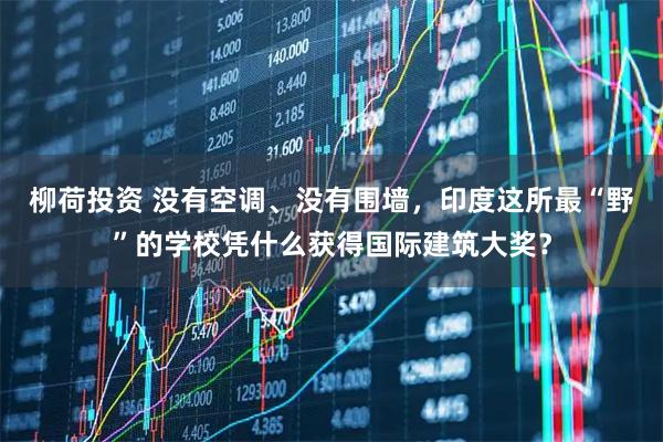 柳荷投资 没有空调、没有围墙，印度这所最“野”的学校凭什么获得国际建筑大奖？