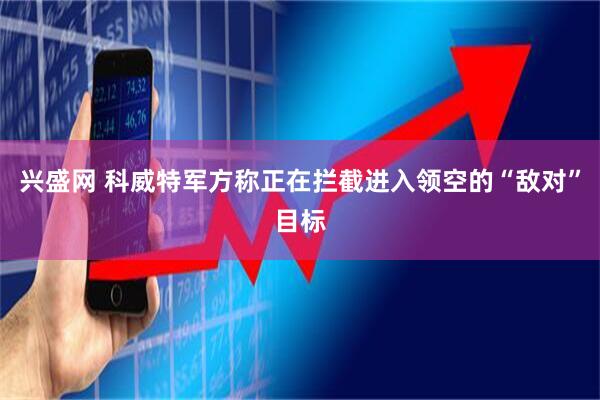 兴盛网 科威特军方称正在拦截进入领空的“敌对”目标